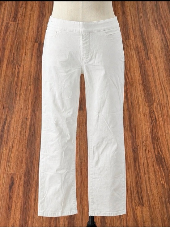 Soft Surroundings Pants - Soft surroundings White Straight Leg pull off n Pants with pockets size M